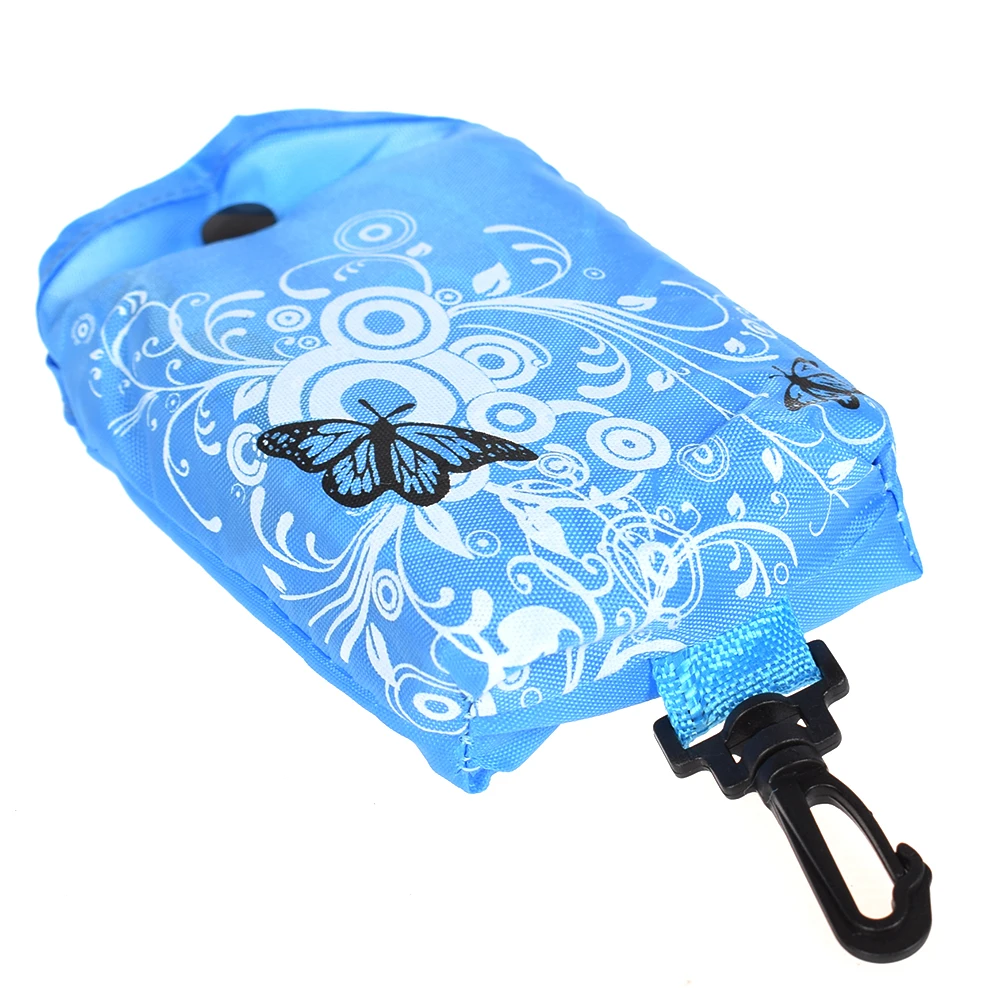 1PC Foldable Butterfly Pocket Shopping Bag Tool Eco Folding Shoulder Handle Bag Travel Grocery Reusable Tote Pouch 1PC Foldable Butterfly Pocket Shopping Bag Tool Eco Folding Shoulder Handle Bag Travel Grocery Reusable Tote Pouch