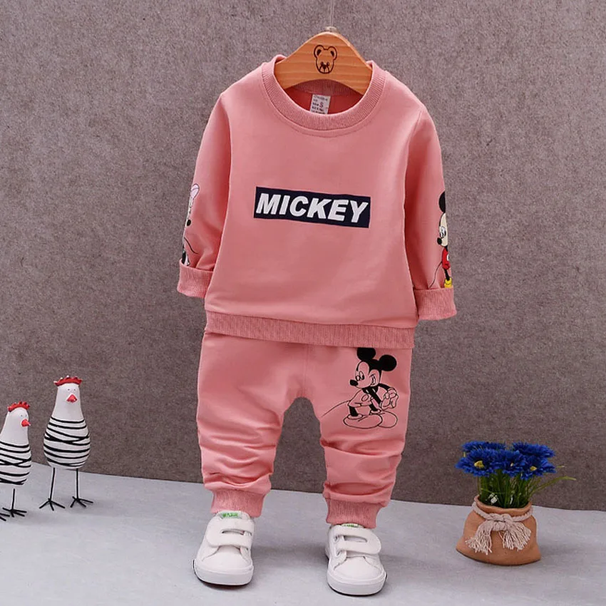 

ZJHT 2019 Children Spring Autumn Sets For Girls Boys Clothes Baby Sports Children Suits Cotton Long Sleeve Pullover+Pants MY109