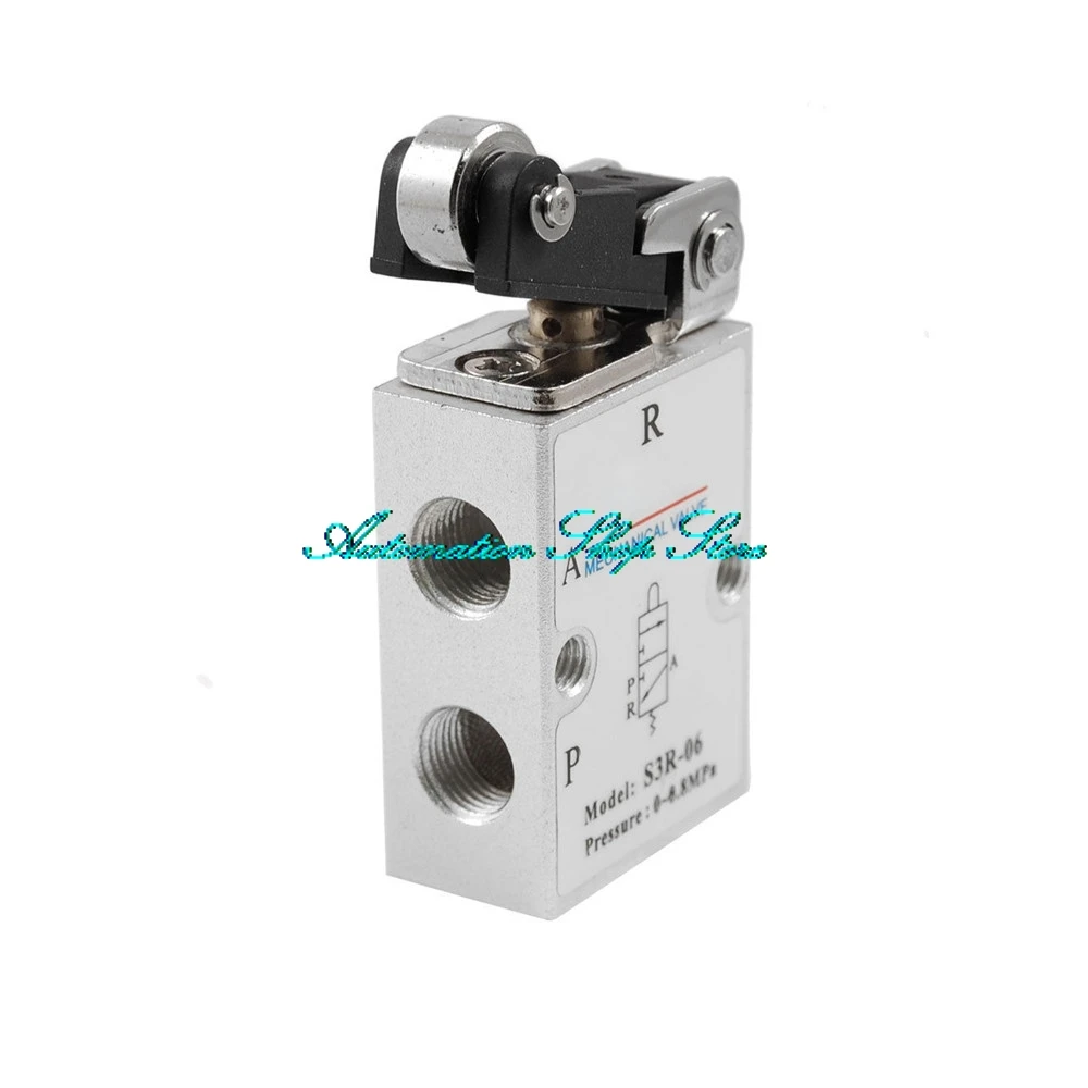 S3R 06 2 Position 3 Way Pneumatic Air Mechanical Valve Newin Pneumatic