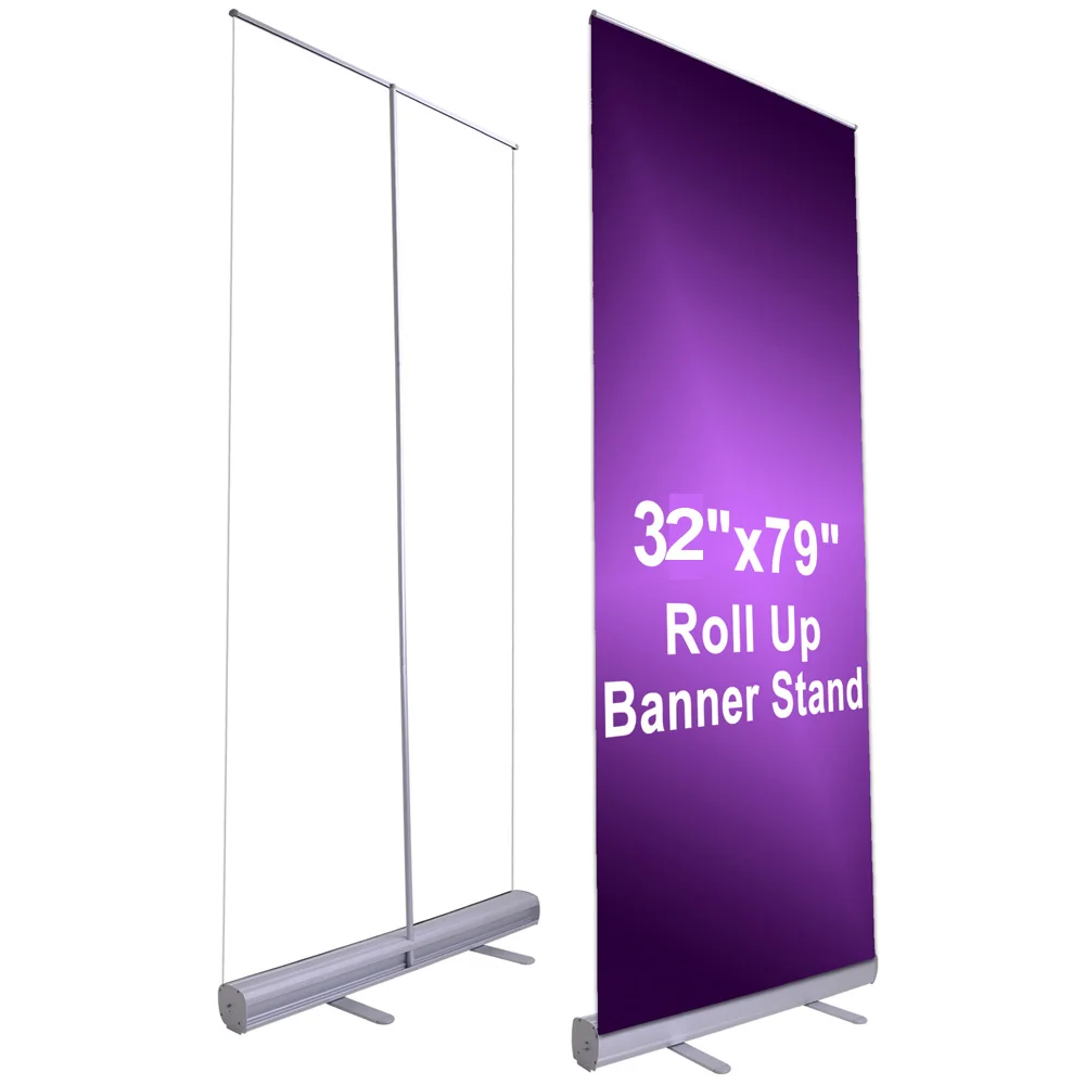 

10x Retractable Roll Up Banner Stand W/Graphic Printing