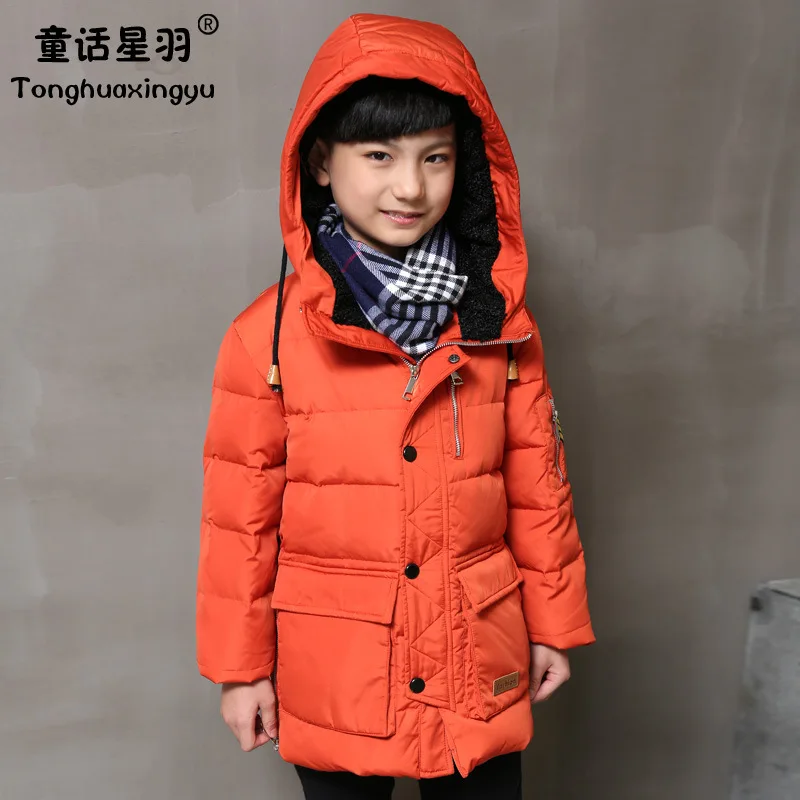 Boy Down Jacket Fashion Casual Winter Boys Warm Jacket Boys Parka