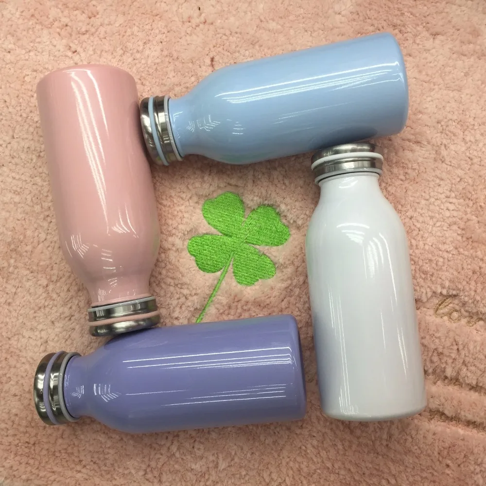 Bpa خالية معزول 350 مللي 5 ألوان الحليب فراغ قوارير 304 ترمس من الفولاذ المقاوم للصدأ كوب زجاجة مياه رياضية السفر حرارية القدح Bpa خالية معزول 350 مللي 5 ألوان الحليب فراغ قوارير 304 ترمس من الفولاذ المقاوم للصدأ كوب زجاجة مياه رياضية السفر حرارية القدح