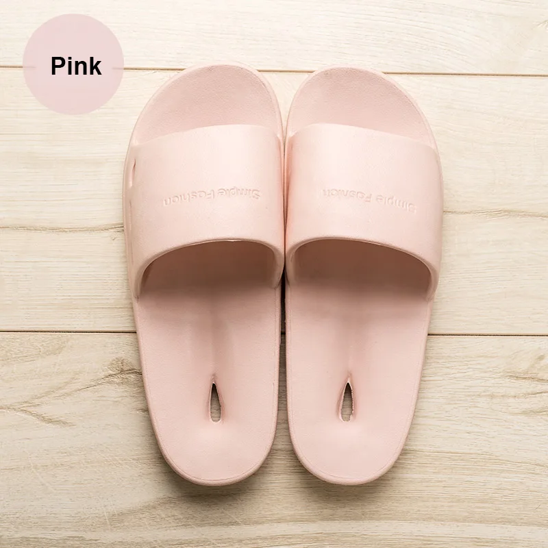Pink Weweya/открытые летние Тапочки для ванной; женские домашние тапочки; нескользящие Тапочки для ванной; женские шлепанцы; 36-45 - Цвет: Pink