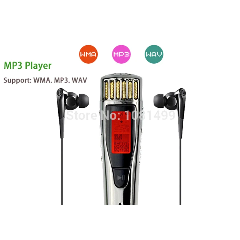 Цифровой диктофон 8 ГБ скрытый с диктофоном|digital voice recorder 8gb|digital recordervoice |