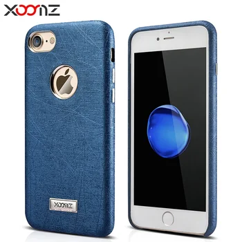 

Original XOOMZ Unique Texture Stylish Case Cover For iPhone7 4.7'' Silk PU Leather Back Case Phone Cover For iPhone 7 Retro Case