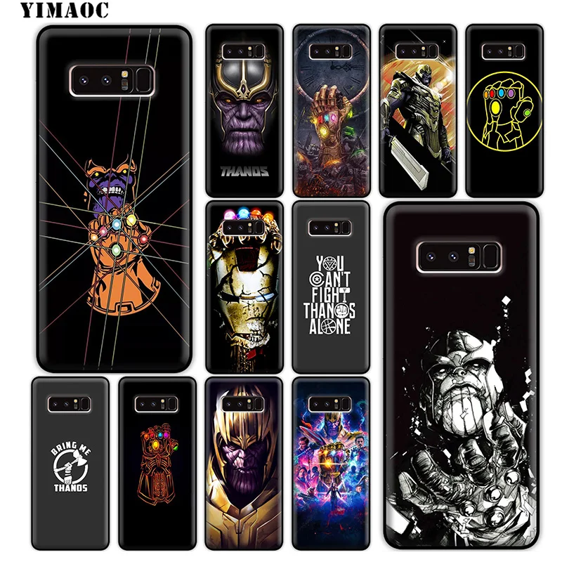 Мягкий силиконовый чехол YIMAOC Thanos marvel для samsung Galaxy S10 S10e S9 S8 Plus S7 S6 Edge J6 |