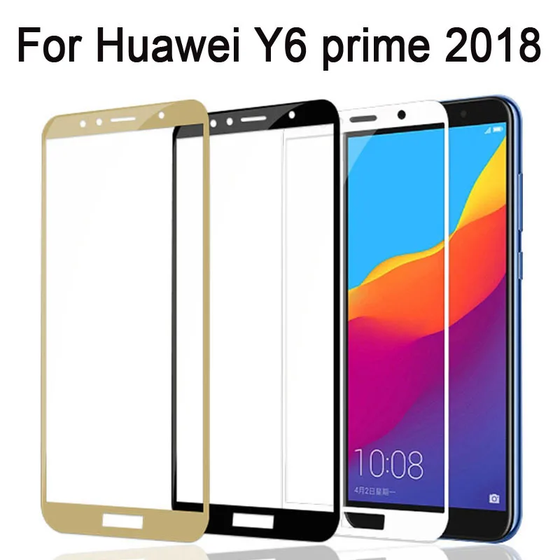 

Y6 Prime 2018 Protective Glass For Huawei Y5 Prime 2018 Glass On y7 Prime 2018 Screen Protector Tempered Glass Protection Film