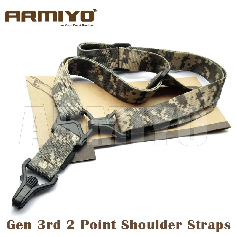 

Armiyo Tactical Gen 3rd 2 Point Airsoft Gun Sling Rifle Shooting Harnesses Hunting Pouches Accessories