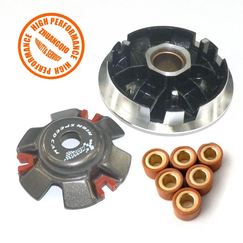 

Chinese High Performance Racing Front Clutch Variator With 13gram Weight Rollers For GY6 150cc 157QMJ Scooter Moped ATVS