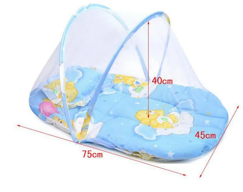 MOTOHOOD Baby Bed Portable Foldable Crib Netting  Child Baby Stroller Mosquito Net, Baby Portable Folding Mosquito Netting Cover (2)