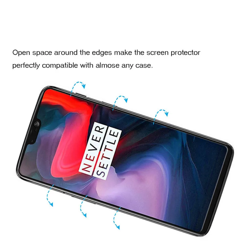 Oneplus 6, закаленное стекло, полноэкранная защитная пленка, закаленное стекло для One plus 6, защитное покрытие экрана, стекло, полный клей