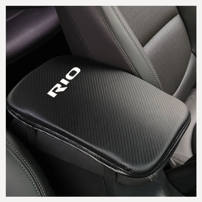

Stylish and soft Pu Leather Car Center Console Arm Rest Seat Box Pad Vehicle Protective Car Styling For Kia Rio