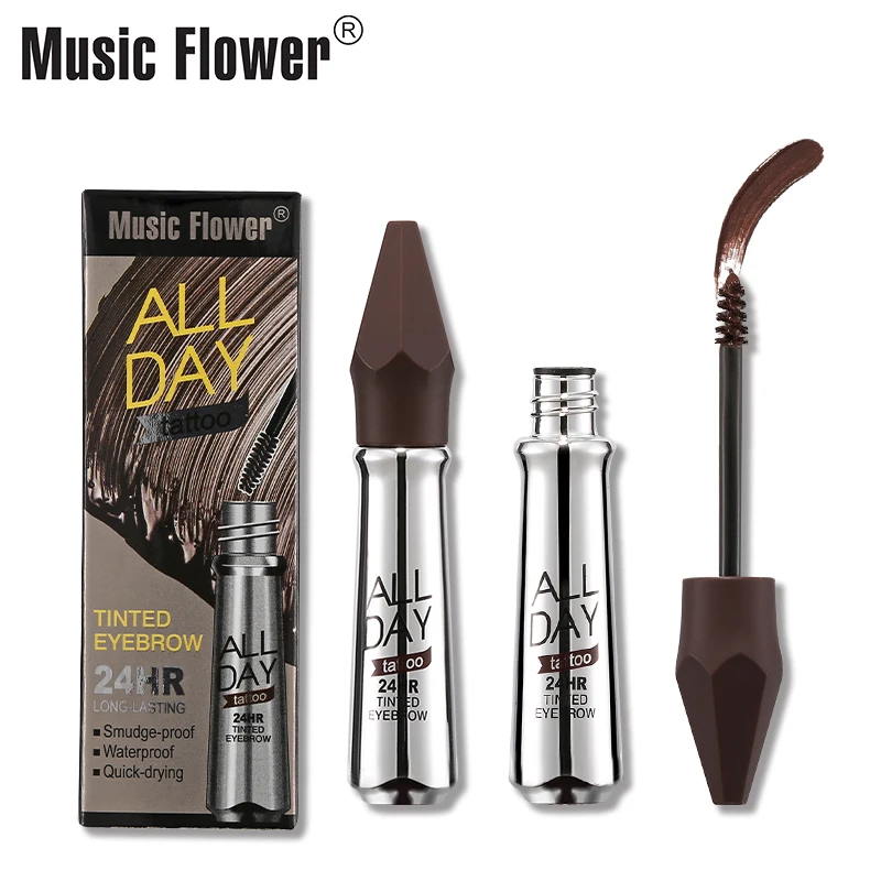

Music Flower All Day Tattoo Tinted Eyebrow Long Lasting Eye Makeup Natural Eyebrow Cream Quick-drying Smudge-proof Dropshipping