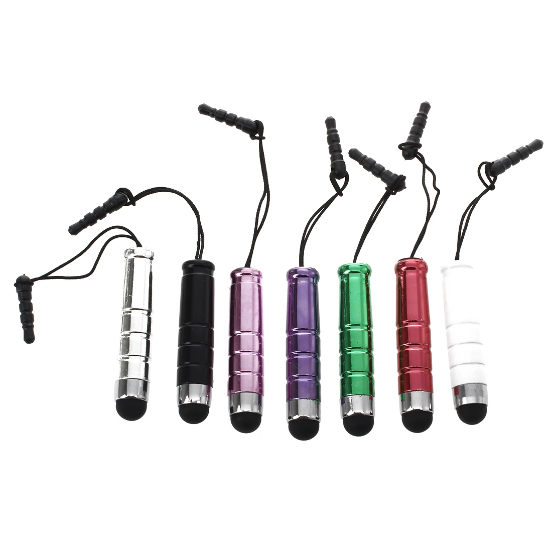 

7 Pcs/Lot Plastic Touch Screen Pen Capacitive Stylus Pen Colourful for Smart Phone Tablet For iPad Mini 2/3 for iPhone X 7 7s