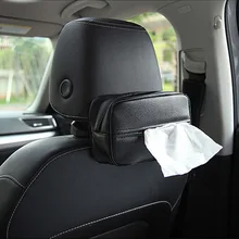 Автомобиль коробка ткани PU кожаный контейнер для салфеток перекачивающая бумага чехол, Авто универсальный солнцезащитный козырек органайзер для бумаг контейнер для салфеток
