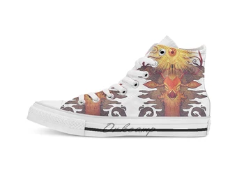 

Eye Deer Novelty Design breathable casual High Top lace-up Canvas shoes sneakers
