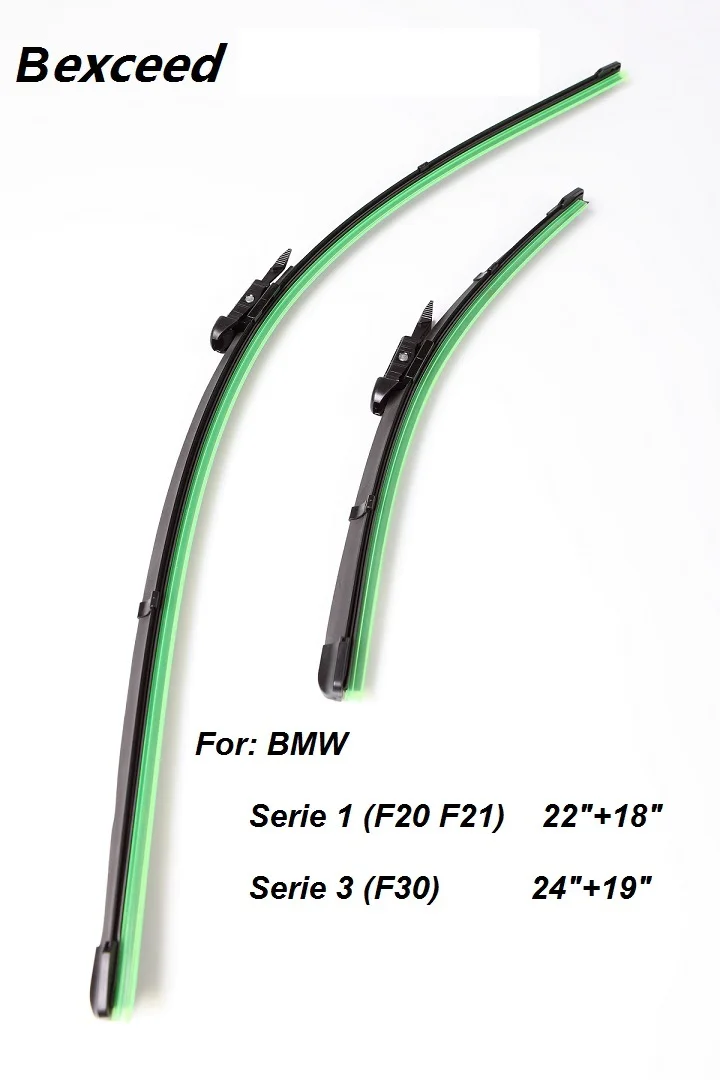 

1 pair (24"+19") wiper arm pull Wiper Blade For BMW Serie 3 F30 & 1 pair (22"+18") Flat Wiper Blade For BMW Serie 1 (F20, F21)