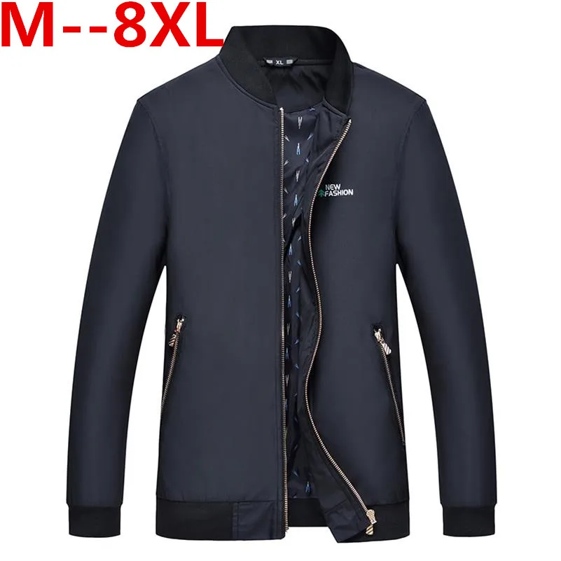 Большие размеры 10XL 9XL 8XL 6XL 5XL 4XL 2018 Весенние новые тонкие куртки мужские модные