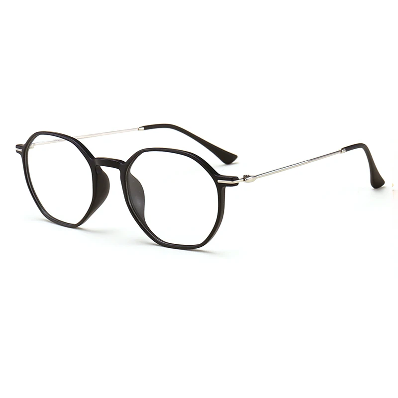 New fashion oval frame glasses full frame ladies beautifully decorated flat mirror men's metal trend glasses frame