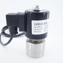 220VAC 200 бар 2-ходовой водонепроницаемый Соленоидный клапан высокого давления SS304 1/4 дюйма отверстие 2 мм нормальный закрытый SPG-02 клапан из нержавеющей стали