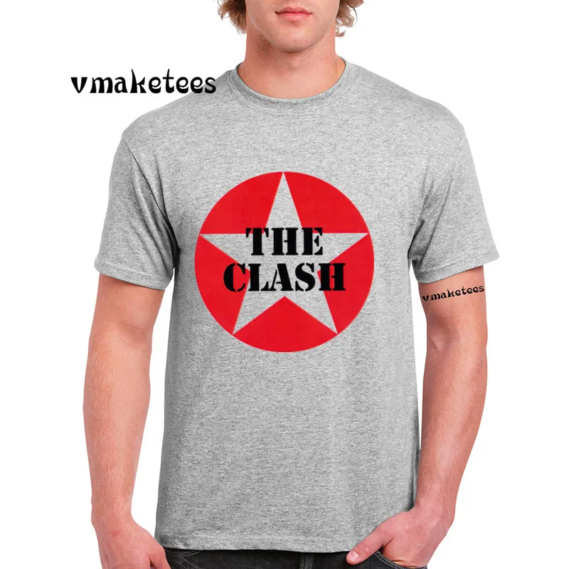 

Print London Calling Music Rock Band The Clash T-shirt Short sleeve T shirt For Men GMT4165F