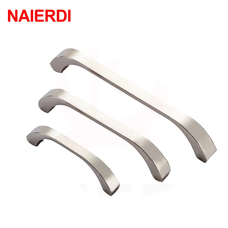 NAIERDI 96mm/128mm Hole Distance Classical Home Door Handles Zinc Alloy Handle Drawer