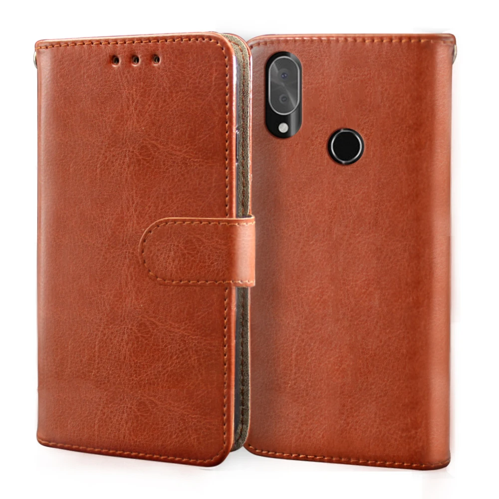 

Luxury Vintage Case For Cubot X19 Case Flip Leather Wallet Card Slot Phone Coque For Cubot X19 Cover silicone