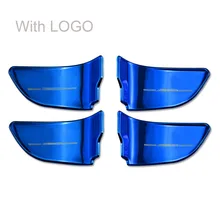 QHCP двери автомобиля внутренний стикер для выемки нержавеющая стальные межкомнатные двери стикер для выемки s 4 шт. для Subaru Forester Outback XV BRZ WRX