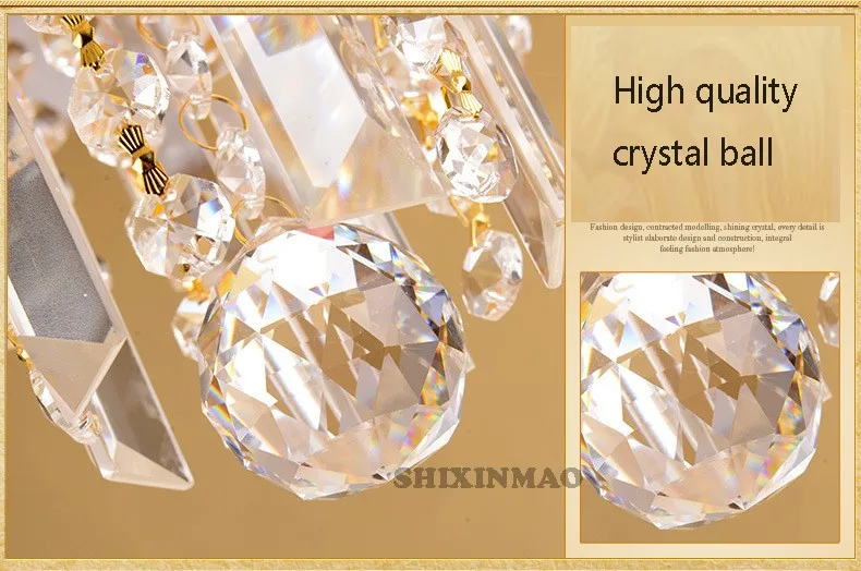 Pingente de Cristal de Luxo Sala de Estar Sala de Jantar Lâmpada Shixnimao Crys Estilo Europeu Quarto Nova Champagne Cristal 20 de jantar quarto lâmpada nova champagne cristal
