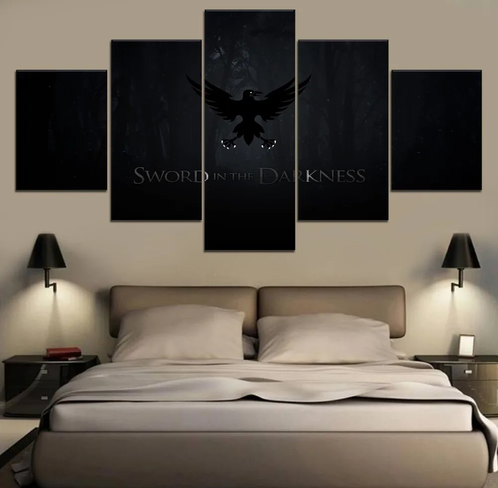 

5 Pieces Canvas Printing Game of thrones Movie Poster Modern Living Room Home Decor Wall Artwork Type Modern Pictures Artwork