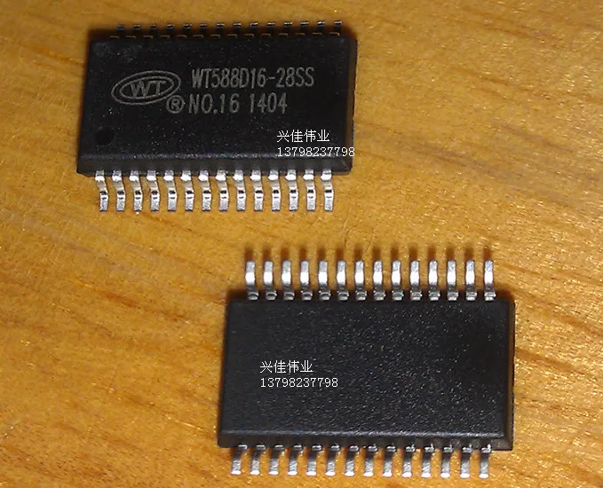 The WT588D16-28SS 16M SSOP28 package rewrites the voice chip | Электронные компоненты и принадлежности