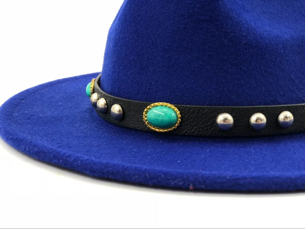 Wool Women Men Felt Fedora Hat With Tassel Bohemia Ribbon Elegant Lady Winter Autumn Jazz Church Godfather Sombrero Caps