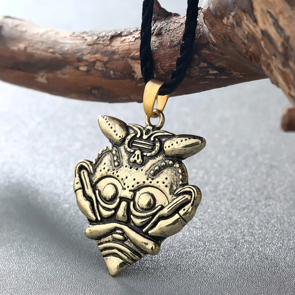 Kinitial The Mask of Loki подвеска с маской Odin Amulet Necklace Men скандинавский стиль|necklace jewelry|jewelry