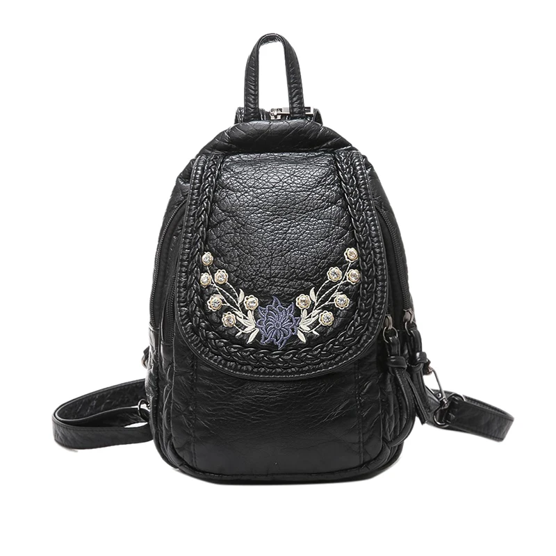 

Casual Women Backpack High Quality Youth Leather Backpacks for Teenage Girls Female School Shoulder Bag Chest pack mochila
