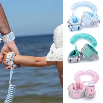 

2m Kids Safety Anti Lost Wrist Link Strap Rope Baby Adjustable Buckle Wristband Children Outdoor Walking Traction Traction Rope