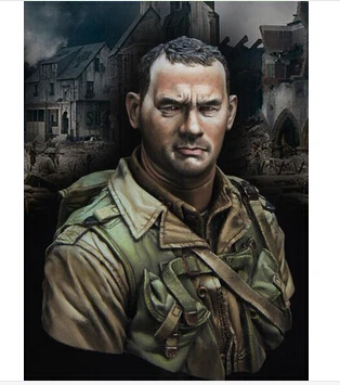 

Scale Models 1/10 Scale Saving Private Ryan Captain John Miller Resin Bust Model Kit