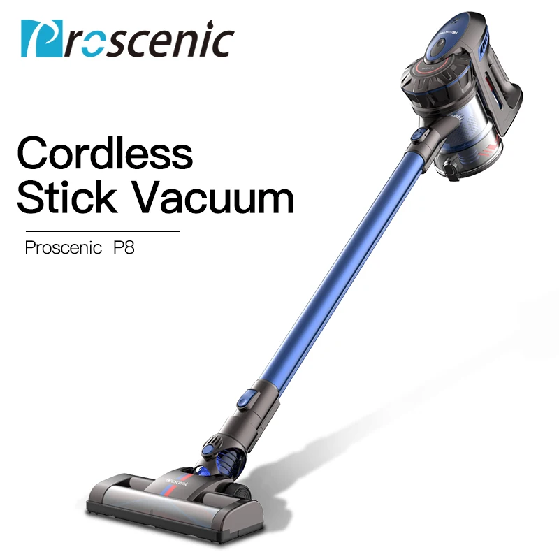 

Proscenic P8 Cordless Vacuum Cleaner Lightweight Large Suction Stick Handheld Portable Vacuum 3 in 1