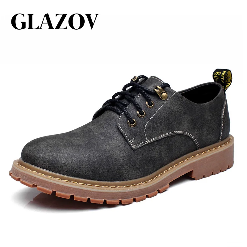 GLAZOV/повседневная кожаная обувь с перфорацией типа «броги»; мужские деловые на плоской подошве со шнуровкой; Нежные мужские туфли-оксфорды; zapatos hombre