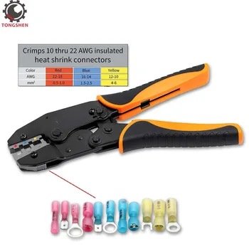 

Crimping Tool For Heat Shrink Connectors Ratcheting Wire Crimper Crimping Pliers Ratchet Terminal Crimper Wire Crimp Tool