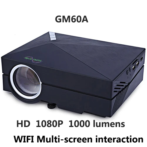 Проектор ByJoTeCH GM60 1000 лм поддержка 1080P|Аксессуары для проекторов| |