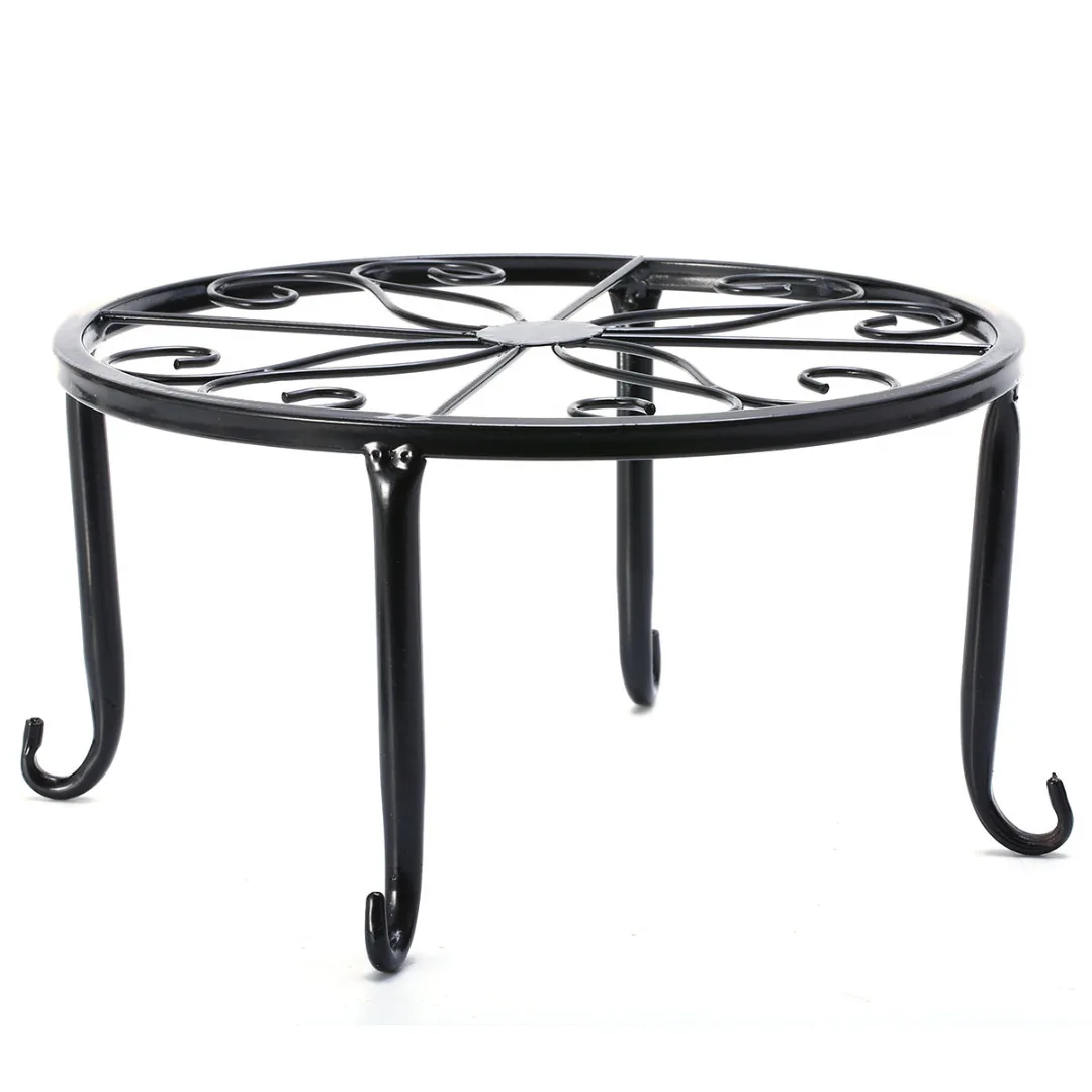 1pcs Metal Plant Stand Flower Pot Shelf Rack Indoor Outdoor Home Decorative Plants Storage Display Racks 3 Colors