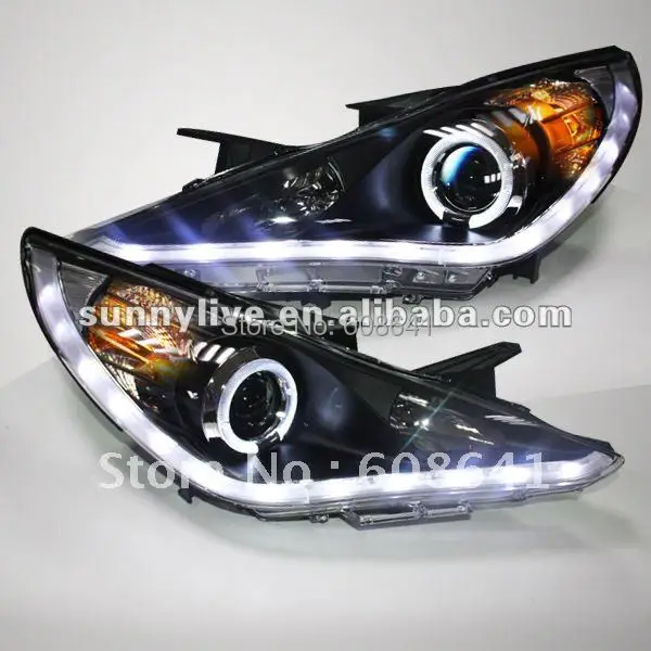 

For Hyundai Sonata YF I45 Angel Eyes LED head lamp 2009 to 2011 year V1 Type
