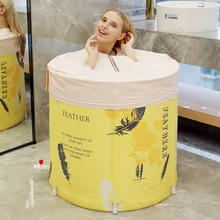 Взрослая Ванна бочка утолщение Купание вибрирующий артефакт Бытовая Складная Ванна бочка для взрослых ванна для тела Женская Ванна