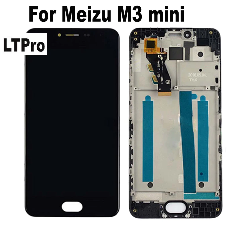 

LTPro 100% Tested Working Full LCD Display Touch Screen Digitizer Assembly with frame For Meizu M3 mini meilan 3 M688U/M parts