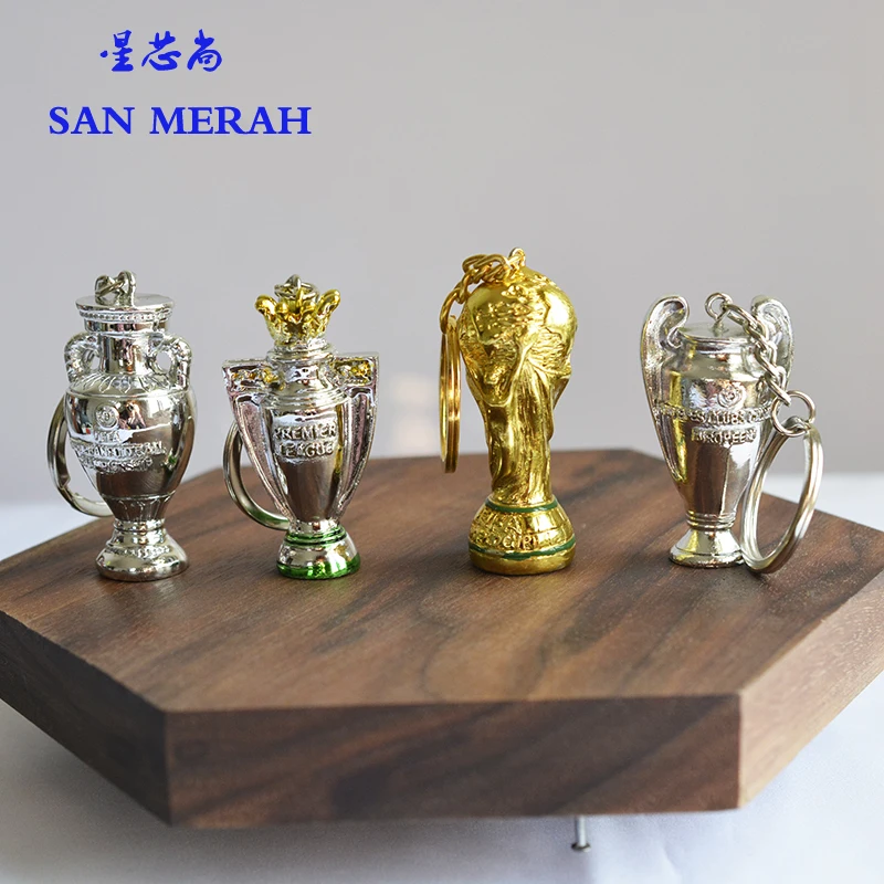 

2019 three-dimensional World Cup key ring jewelry keychain pins handbags key Car accessories pendant and chain purse char for