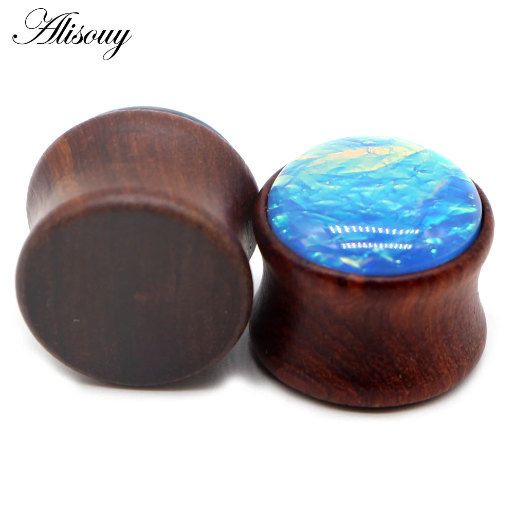 Piercing Jewelry Ear Piercing Jewelry Body Piercing Jewelry Body Jewelry Alisouy 2PCS Ear Plugs Wood Flesh Tunnels Saddle Ear Gauges 8mm-30mm Solid Hollow Body Piercing Jewelry For Men Women Expanders