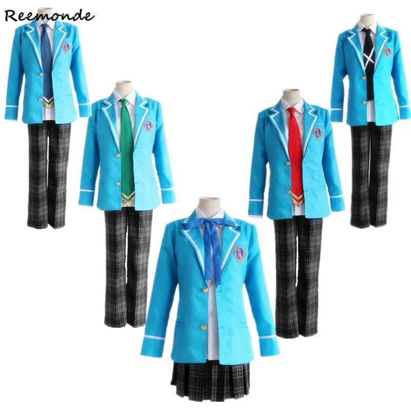 

Game Ensemble Stars Ogami Koga Cosplay Costumes Otogari Adonis Tie Aoi Hinata JK School Uniform Hidaka Hokuto Men Girls Boys