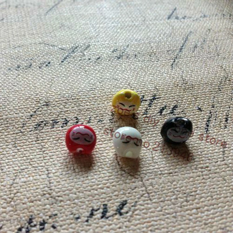 

9mm 40pcs/Pack "Fortune Cat "China Ceramic Porcelain Pendants Jewelry Beads Findings Accessories