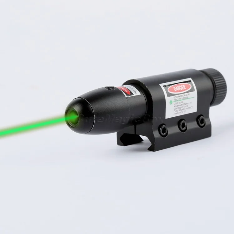 

Tactical 532nm Green Laser Sight Dot Scope Sight+ 2 Weaver Mounts Pressure Remote Switch for Gun Rilfe Airsoft Hunting Fit