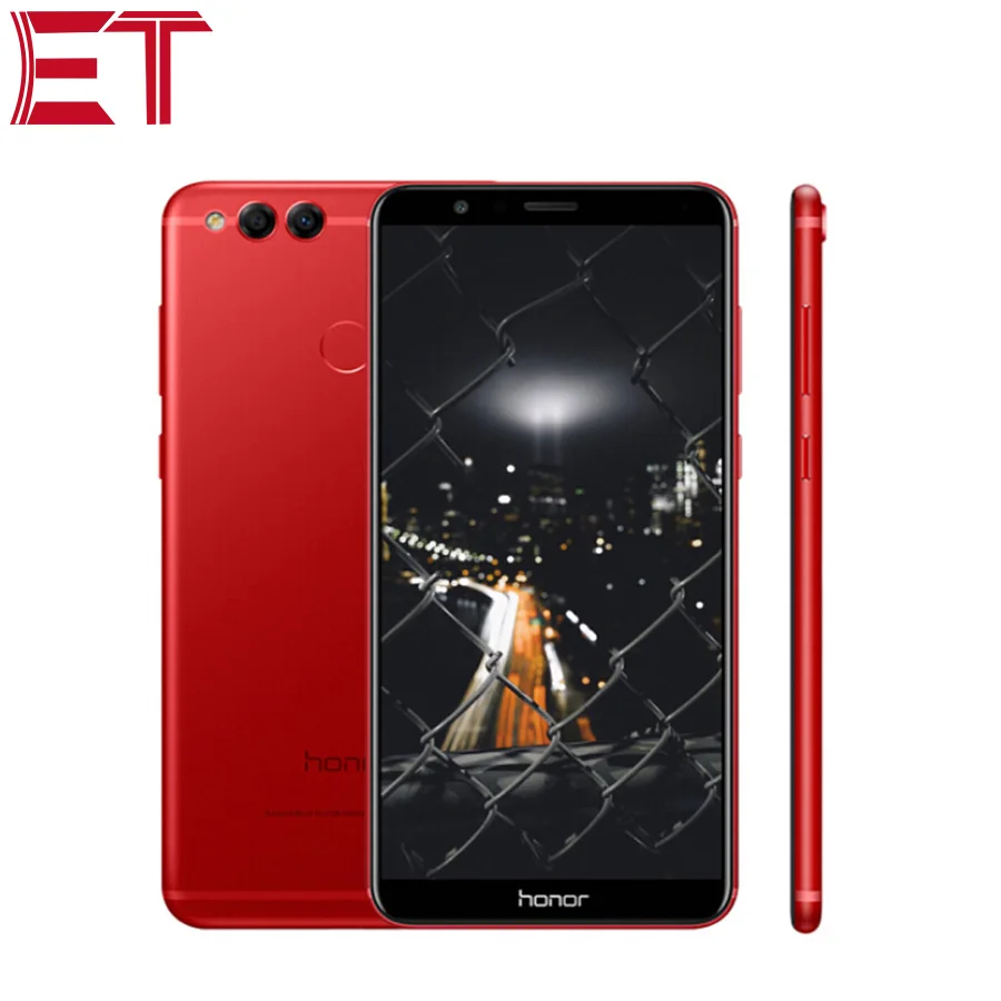 Мобильный телефон Honor 7X, 4G LTE, мобильный телефон, 4 Гб ОЗУ, 128 Гб ПЗУ, HiSilicon Kirin 659, четыре ядра, Android 7,0, полный экран, 5,93 дюймов